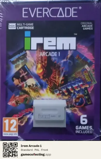 Irem Arcade 1 Evercade, PAL box front