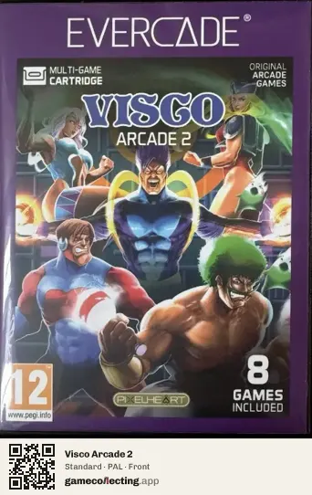 Visco Arcade 2 Evercade, PAL box front