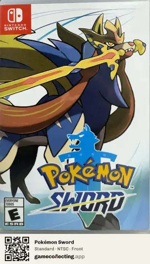 Pokémon Sword Nintendo Switch, NTSC box front