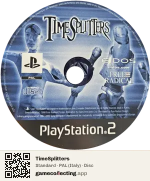 TimeSplitters PlayStation 2, PAL disc