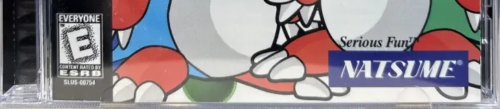 Bust-A-Move 4, the ESRB box on its front