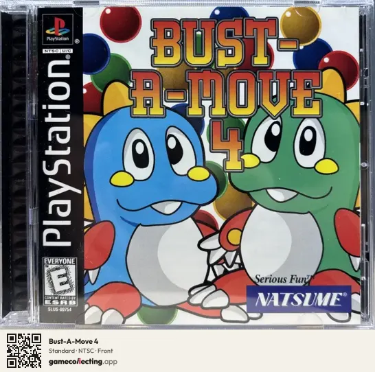 Bust-A-Move 4 PlayStation, NTSC box front