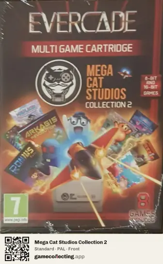 Mega Cat Studios Collection 2 Evercade, PAL box front