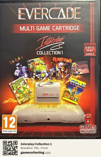 Interplay Collection 1 Evercade, PAL box front