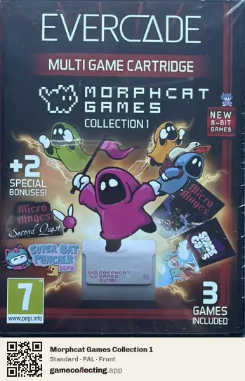 Morphcat Games Collection 1 Evercade, PAL box front