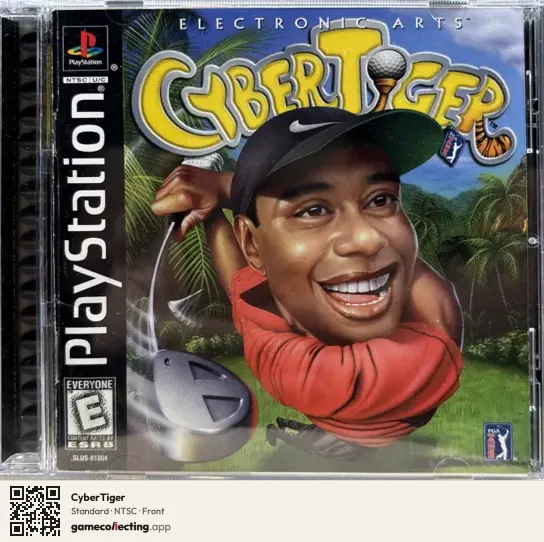 CyberTiger PlayStation, NTSC box front