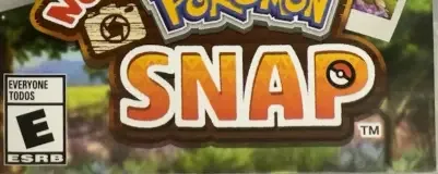 New Pokémon Snap, the ESRB box on its front