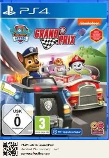 PAW Patrol: Grand Prix PlayStation 4, Germany box front