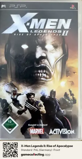X-Men Legends II: Rise of Apocalypse PlayStation Portable, Germany box front
