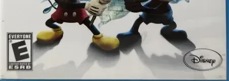 Disney Epic Mickey 2: The Power of Two, the ESRB box on its front