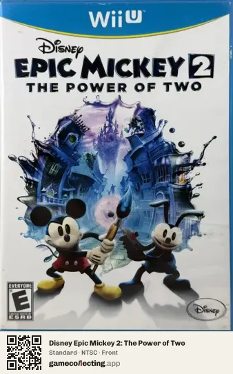 Disney Epic Mickey 2: The Power of Two Nintendo Wii U, NTSC box front