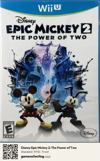 Disney Epic Mickey 2: The Power of Two Nintendo Wii U, NTSC box front