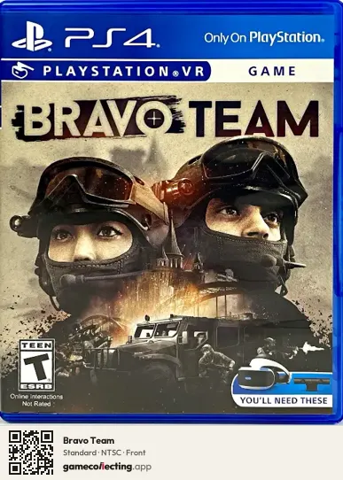 Bravo Team PlayStation 4, NTSC box front