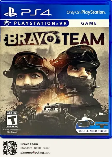 Bravo Team PlayStation 4, NTSC box front