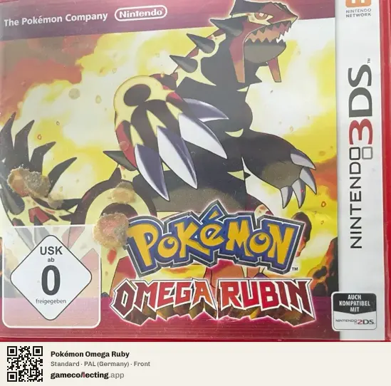 Pokémon Omega Ruby Nintendo 3DS, Germany box front