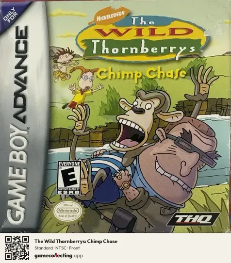 The Wild Thornberrys: Chimp Chase Game Boy Advance, NTSC box front