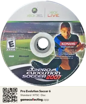Pro Evolution Soccer 6 Xbox 360, NTSC disc