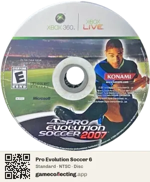 Pro Evolution Soccer 6 Xbox 360, NTSC disc
