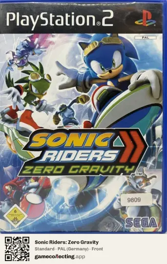 Sonic Riders: Zero Gravity PlayStation 2, Germany box front