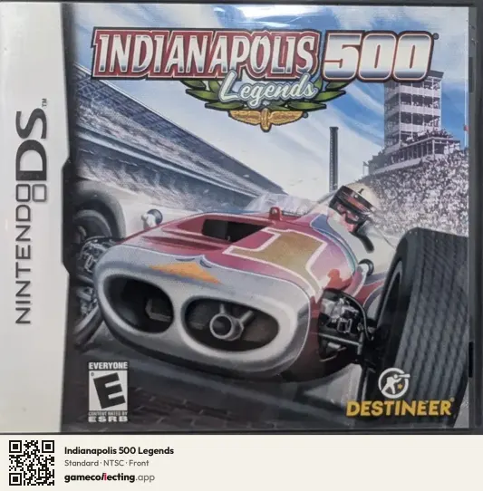Indianapolis 500 Legends Nintendo DS, NTSC box front