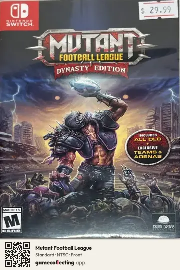 Mutant Football League Nintendo Switch, NTSC box front