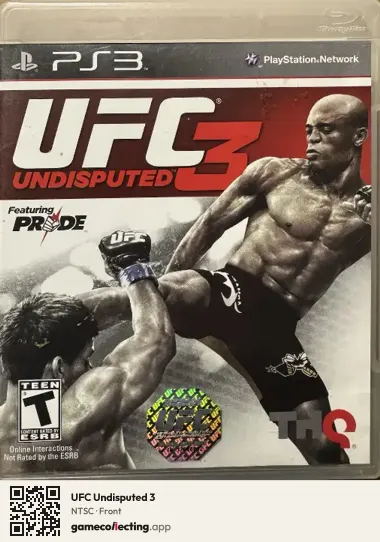 UFC Undisputed 3 PlayStation 3, NTSC box front