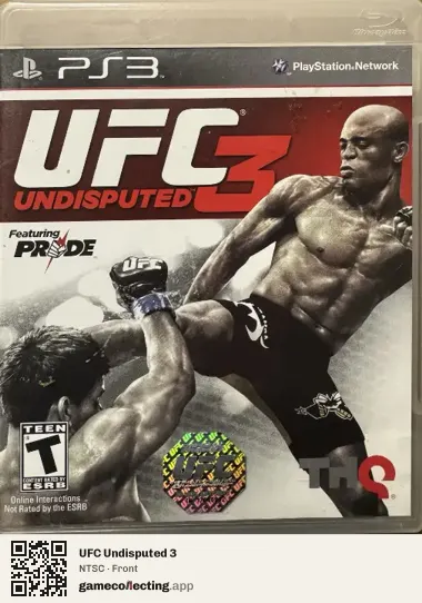 UFC Undisputed 3 PlayStation 3, NTSC box front
