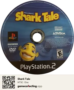 Shark Tale PlayStation 2, NTSC disc