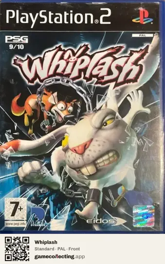 Whiplash PlayStation 2, PAL box front
