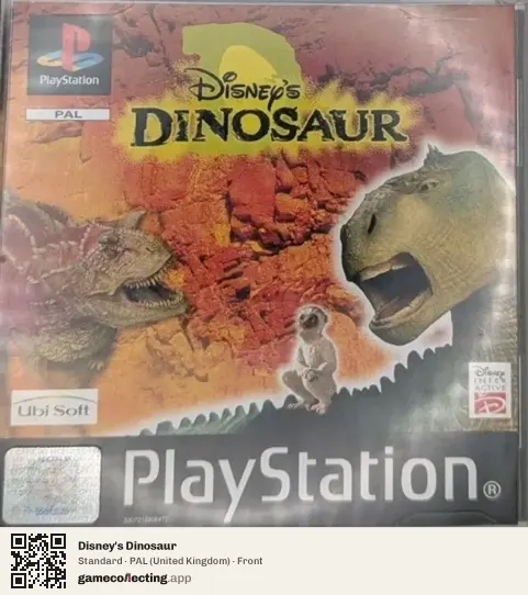 Disney's Dinosaur PlayStation, United Kingdom box front