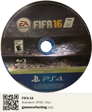 FIFA 16 PlayStation 4, NTSC disc