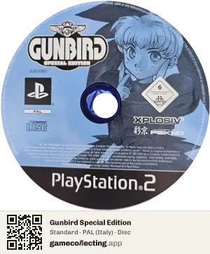 Gunbird Special Edition PlayStation 2, PAL disc