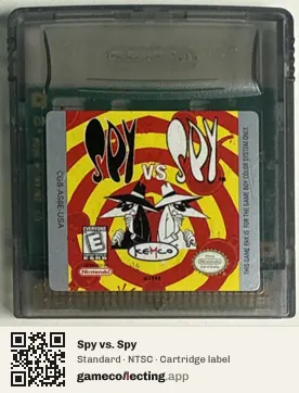 Spy vs. Spy Game Boy Color, NTSC cartridge label