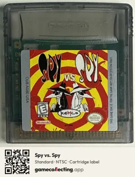 Spy vs. Spy Game Boy Color, NTSC cartridge label