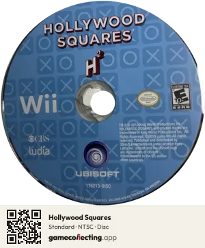Hollywood Squares Nintendo Wii, NTSC disc