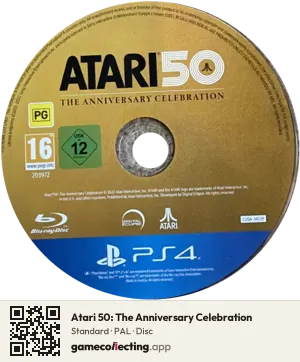 Atari 50: The Anniversary Celebration PlayStation 4, PAL disc