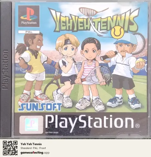 Yeh Yeh Tennis PlayStation, PAL box front