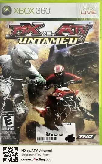 MX vs. ATV Untamed Xbox 360, NTSC box front