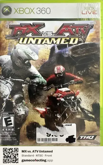 MX vs. ATV Untamed Xbox 360, NTSC box front