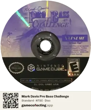 Mark Davis Pro Bass Challenge Nintendo GameCube, NTSC disc