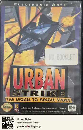 Urban Strike Sega Mega Drive / Genesis, NTSC box front