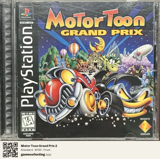 Motor Toon Grand Prix 2 PlayStation, NTSC box front