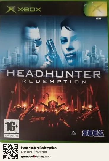Headhunter: Redemption Xbox, PAL box front