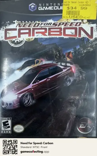 Need for Speed: Carbon Nintendo GameCube, NTSC box front