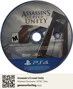 Assassin's Creed: Unity PlayStation 4, NTSC disc