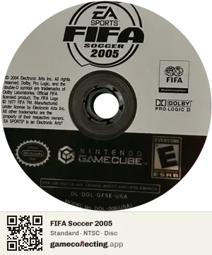 FIFA Soccer 2005 Nintendo GameCube, NTSC disc