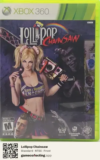 Lollipop Chainsaw Xbox 360, NTSC box front
