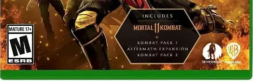 Mortal Kombat 11, the ESRB box on its front