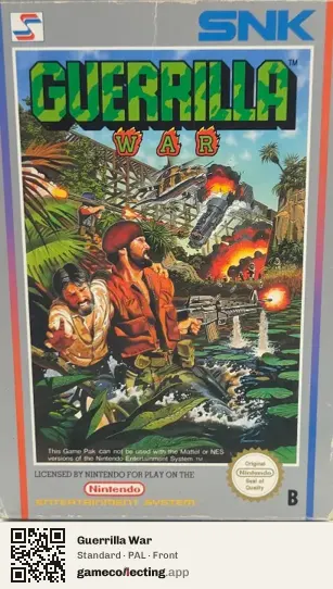 Guerrilla War Nintendo Entertainment System, PAL box front