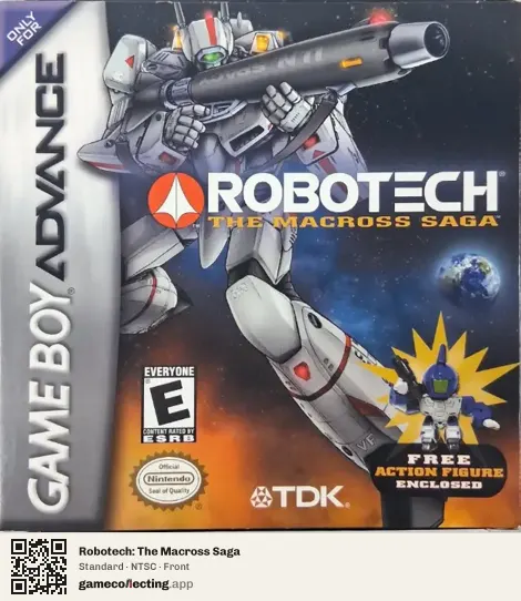 Robotech: The Macross Saga Game Boy Advance, NTSC box front